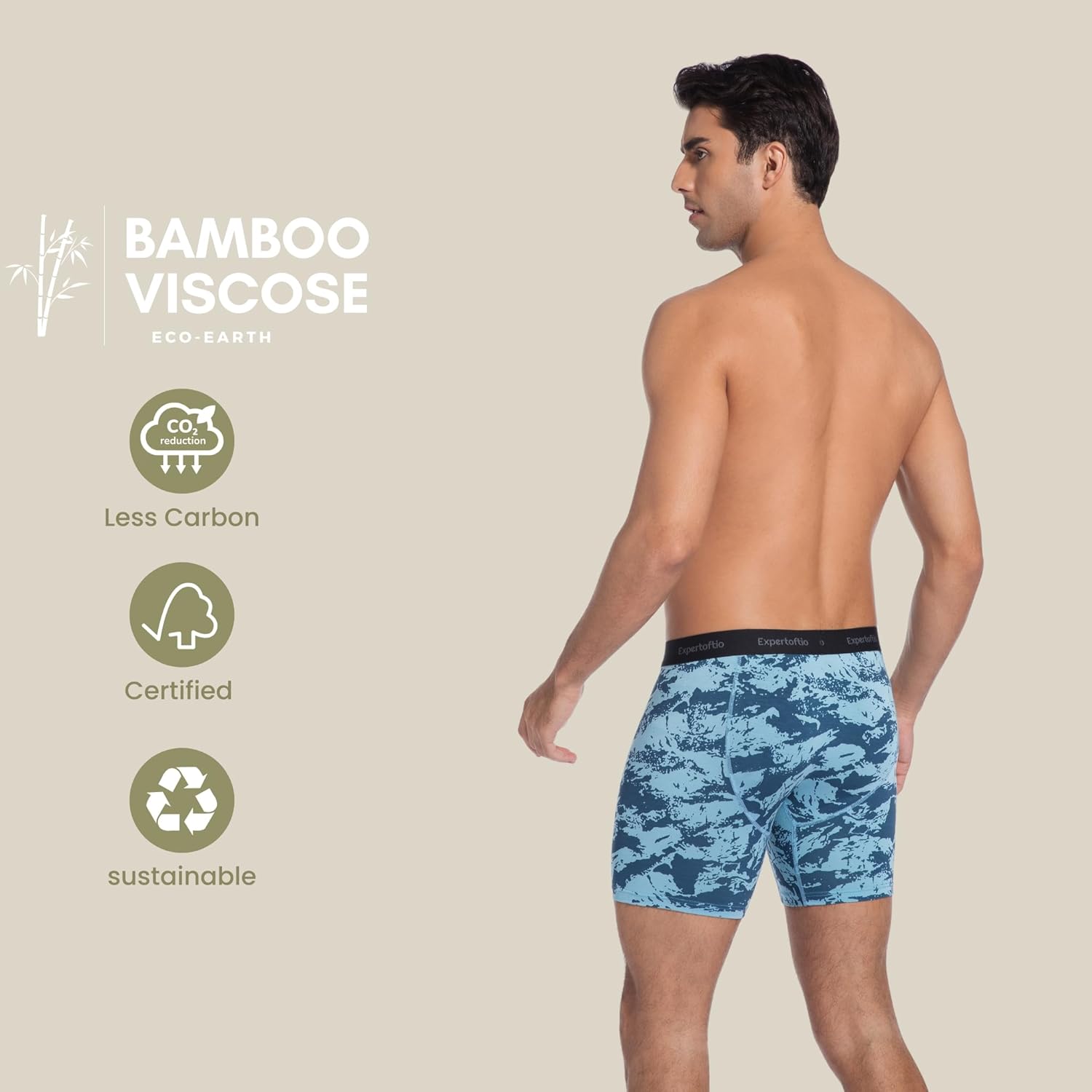 Men's Underwear Viscose from Bamboo Mens Boxer Briefs 6 Inch, Moisture Wicking Underwear for Men Pack, Open Fly - Image 5