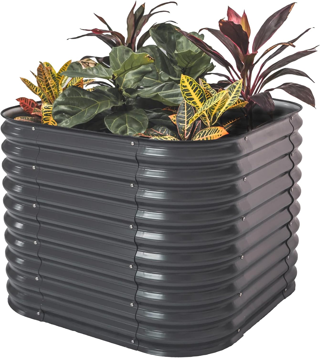 Vego Garden 32" Extra Tall Raised Bed Kit (4-in-1) in Modern Gray