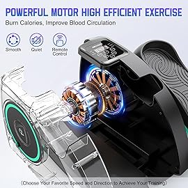 ANCHEER Elliptical Machine- Under Desk Elliptical Machine, Electric Seated Pedal Exerciser, Mini Elliptical for Seniors, LCD Display Monitor, Remote Control, Leg Exerciser for Home Office