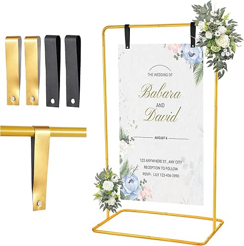 Wedding Welcome Sign Holder, 68”x31”x 20” Welcome to Our Wedding