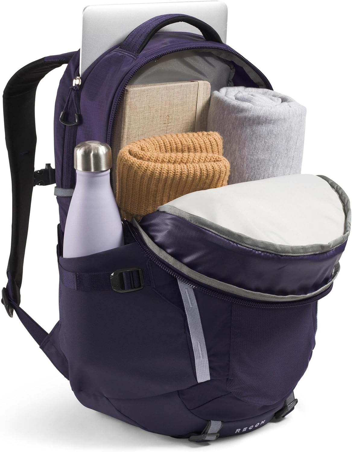 The North Face Women's Recon Everyday Laptop Backpack - Commuter Travel Bag, 16" Laptop Sleeve, Water-Repellent, Eternal Purple/Blue Flax, One Size - Image 5