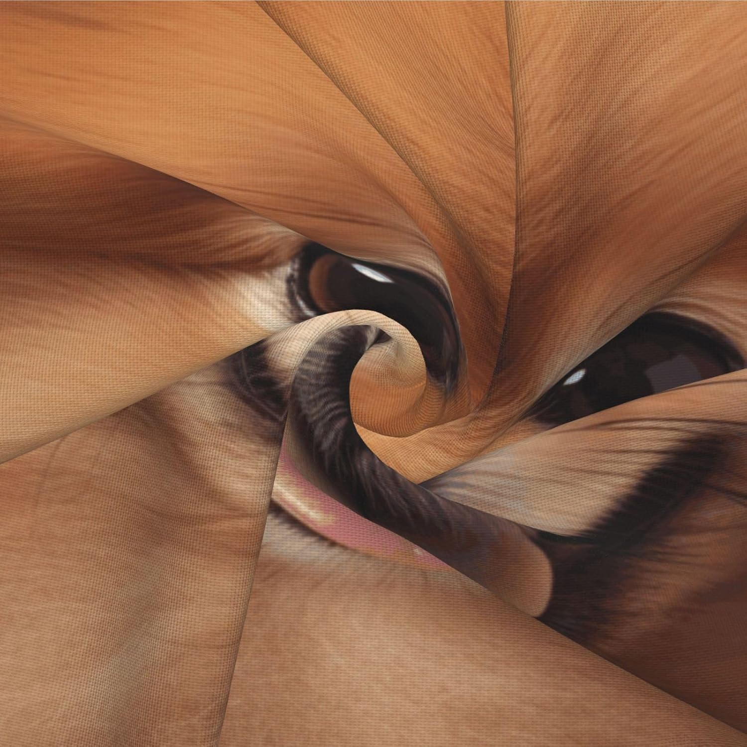 Pomeranians Pattern Imitation Linen Pillowcase -2 Sets, Fashionable Home Decoration, Used for Sofas, Gardens, beds