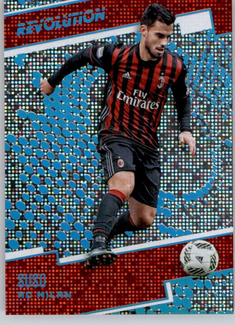 2017 Panini Revolution Disco #19 Suso SER/25 AC Milan Official Soccer Card in Raw (NM or Better) Condition