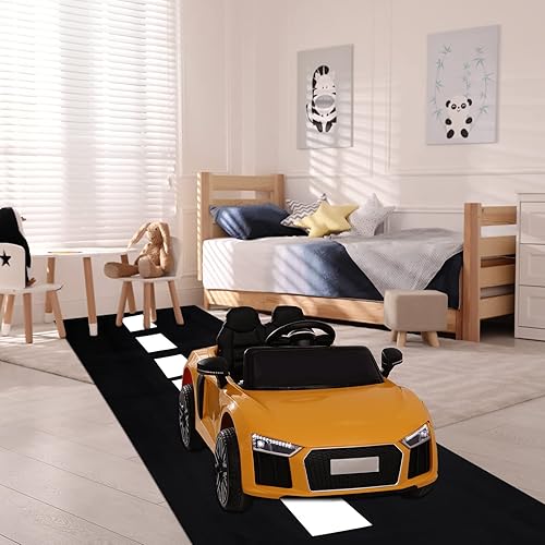 Miniatura 6 de Moukeren Camino de mesa de carretera de 3 piezas de 10 x 1.4 pies, camino de mesa de construcción de suelo Oxford para automóvil, fiesta de