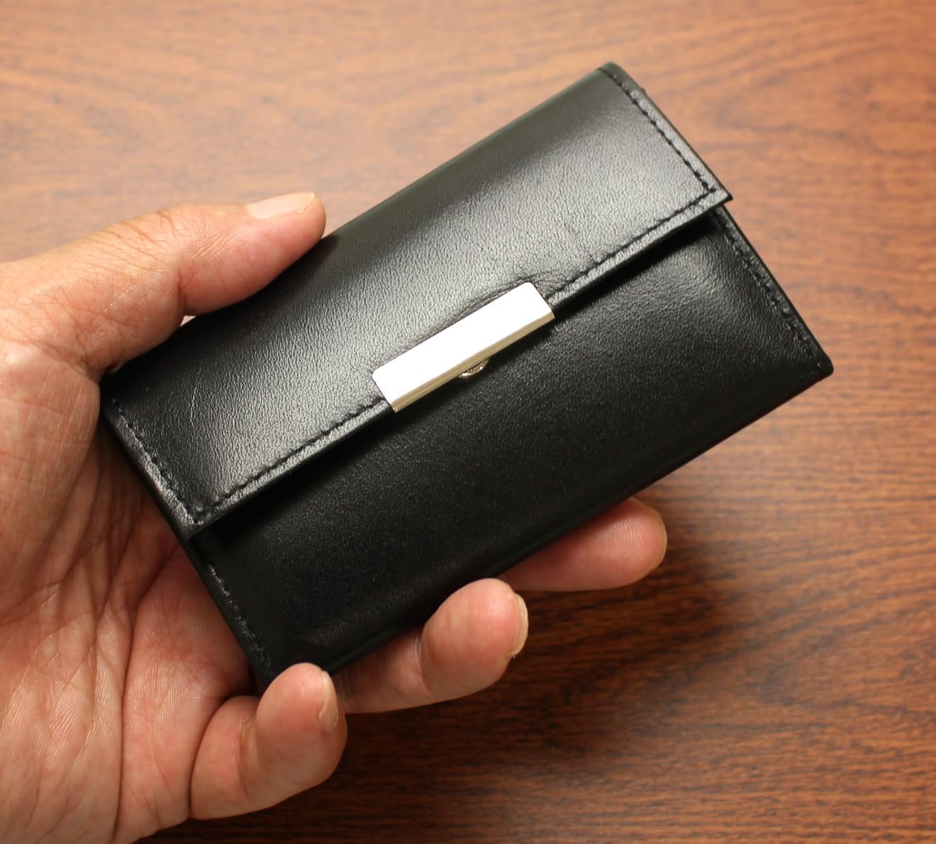 メンズ カンパニー] コインホルダー コインキャッチャー 小銭入れ 日本製 革 (ブラック) コインホルダー2 札入れ