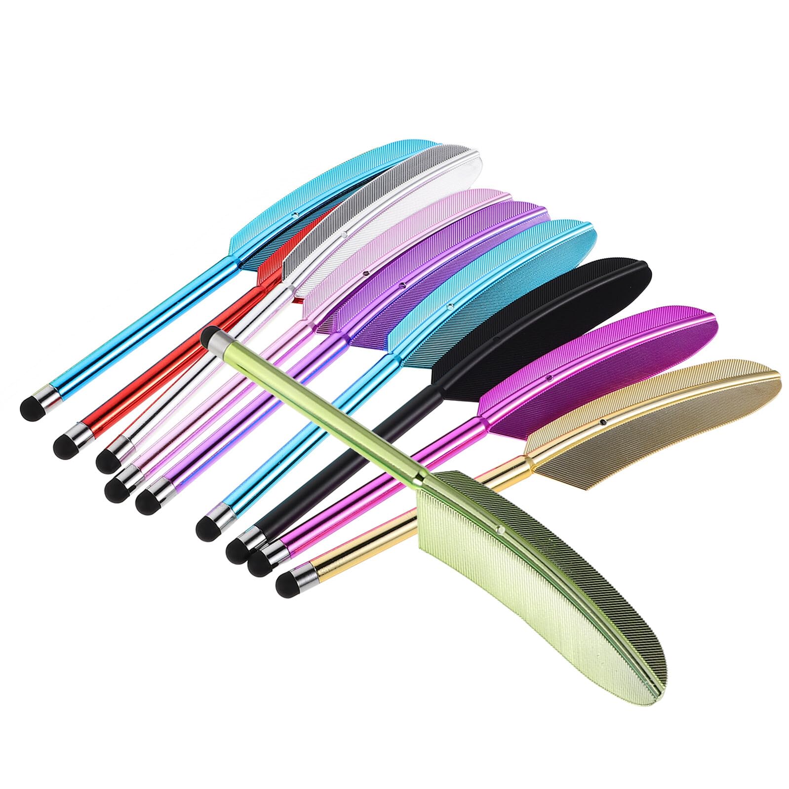 Lápices táctiles capacitivos de 10 colores para tabletas y móviles con pantallas actuales 8
