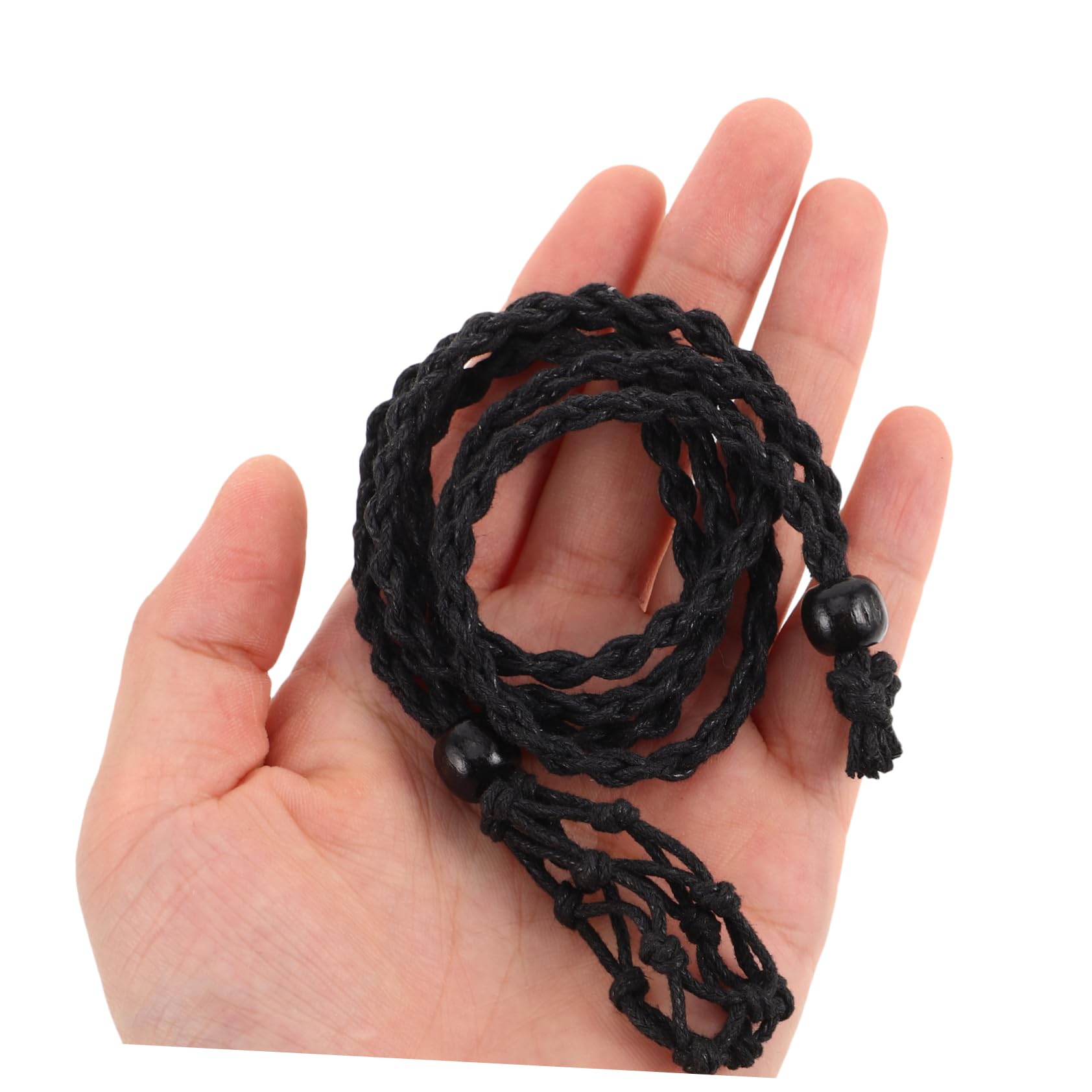 Cordino Regolabile per Collana Ciondolo Nero 24 Pezzi | Tessitura Artigianale, Stile Etnico Unico, per Progetti Fai da Te e Forniture per Gioielli
