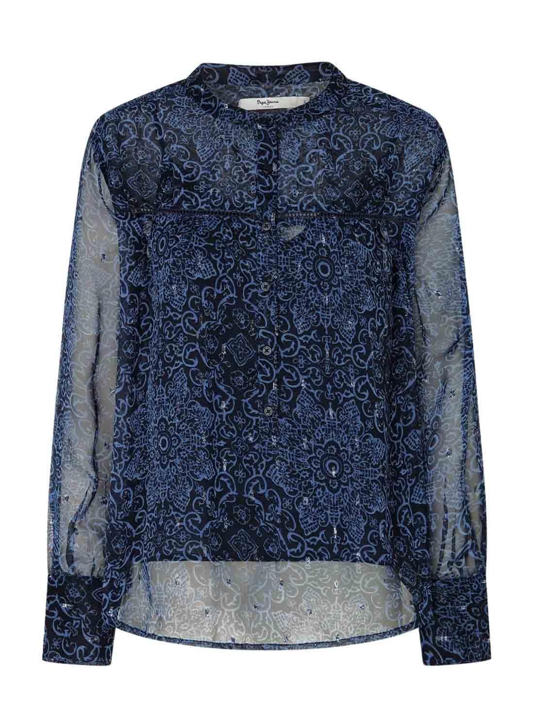 Pepe Jeans Damska koszula Clementine, niebieska (Dulwich Blue), XS, Niebieski (Dulwich Blue), XS
