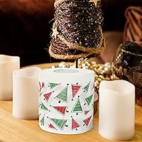 Vista 8 de Milisten 4 rollos de papel higiénico de Navidad, rollo de papel de servilleta de Navidad, papel de servilleta de Papá Noel, servilletas temáticas