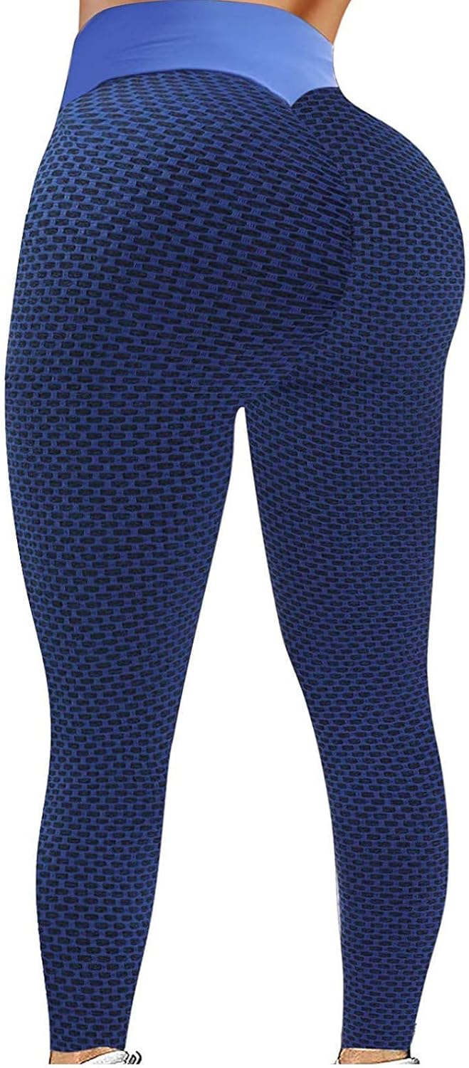blue leggings women's