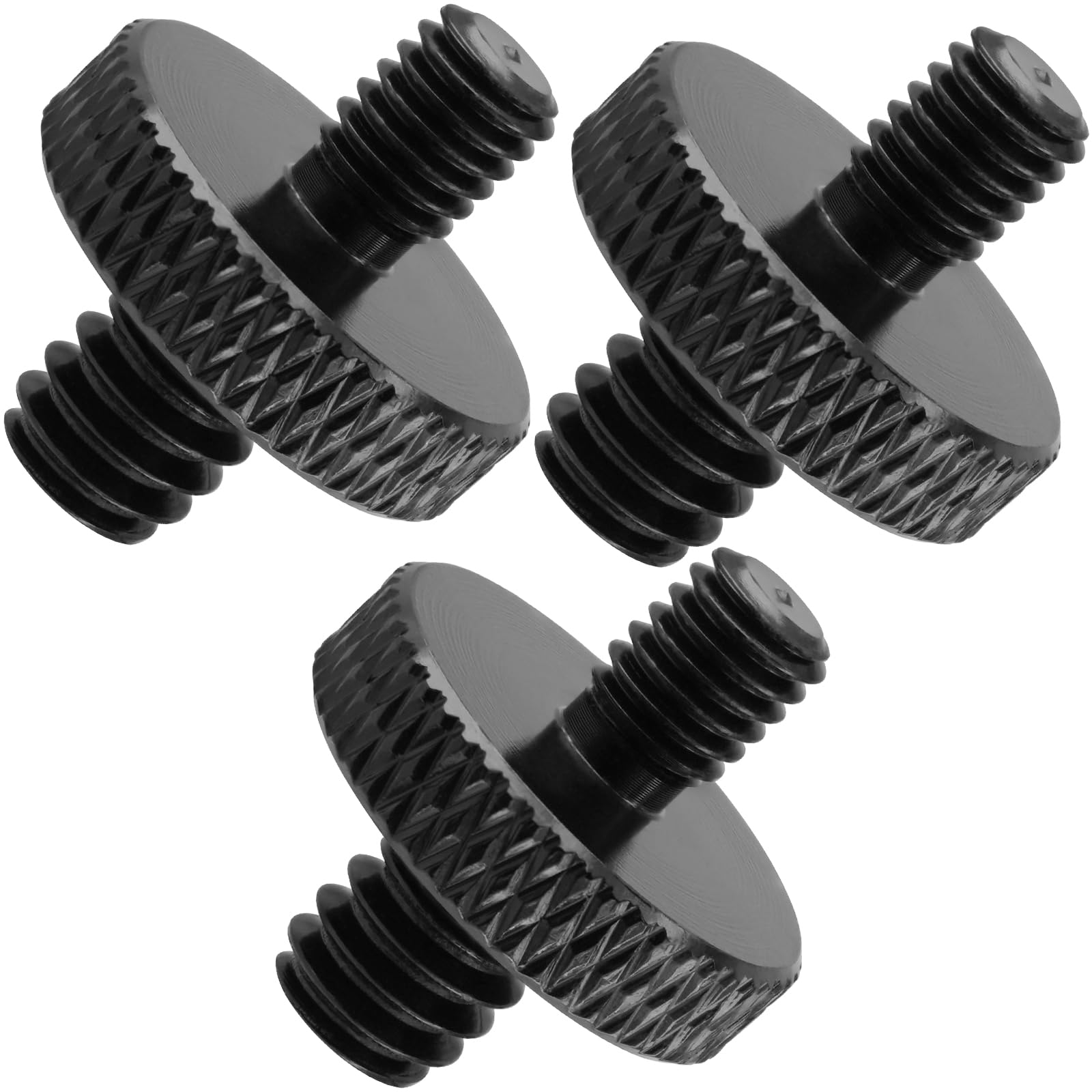 Male 1/4  - Female 5/8  -27 Tripod Inch Adapter Screw Aluminium Short