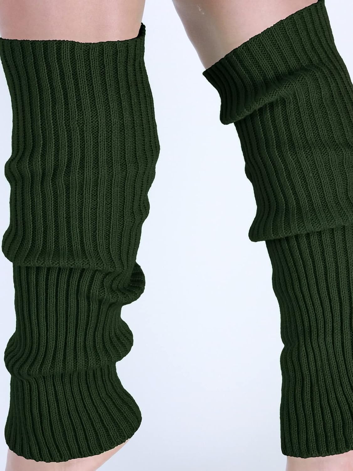 Milumia Women's Ribbed Knit Leg Warmers Y2K 80s Boot Long Socks - Image 2