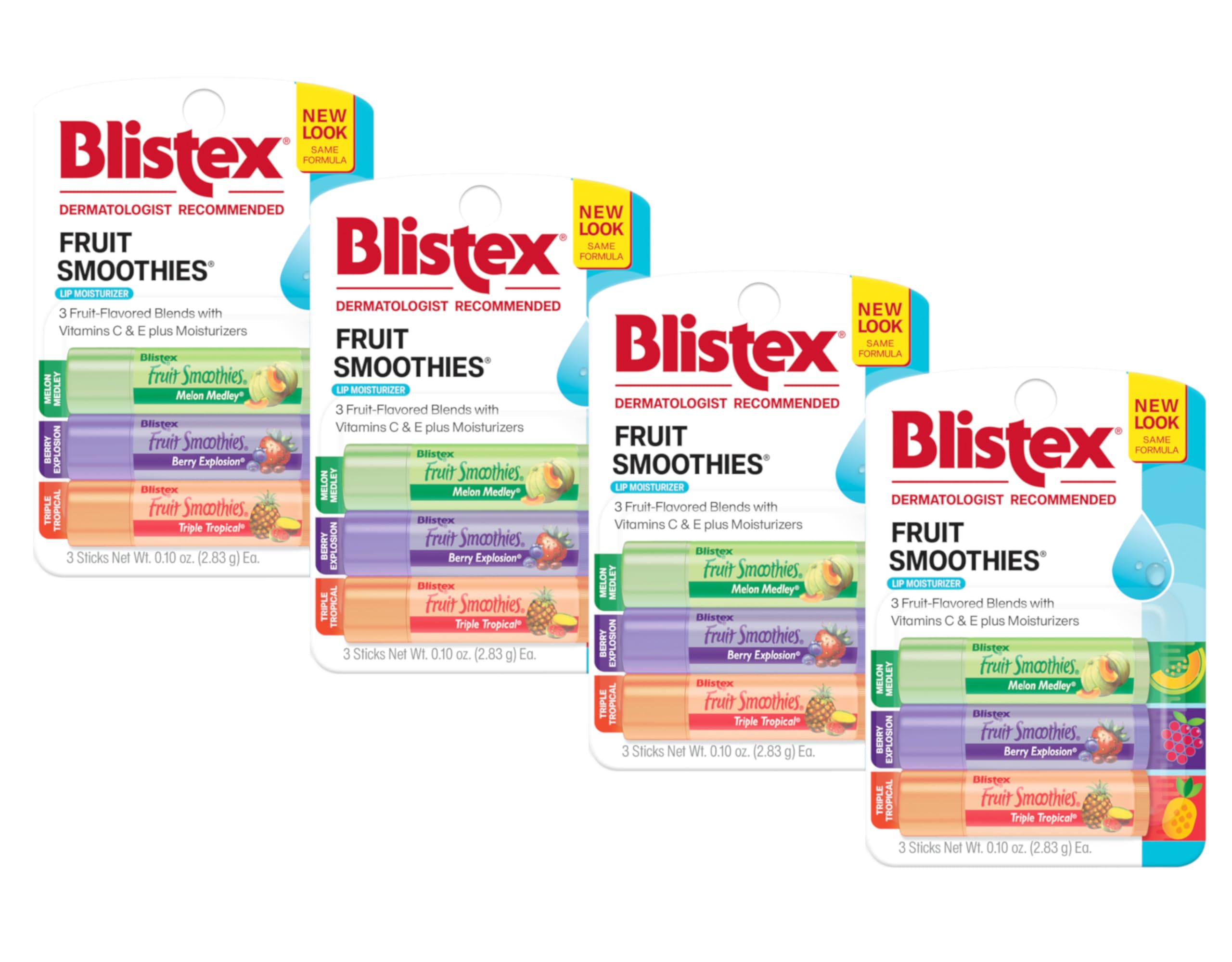 Amazon.com : Blistex Fruit Smoothies Lip Moisturizers 3 Sticks