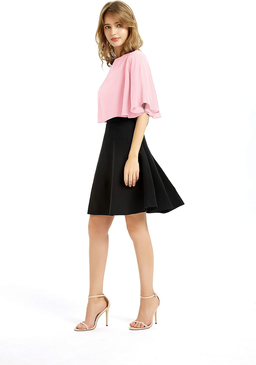 Women's Soft Chiffon Shawl Wraps Shrug for Evening Dress Wedding Cape Bolero Flapper Cover Up - Image 2