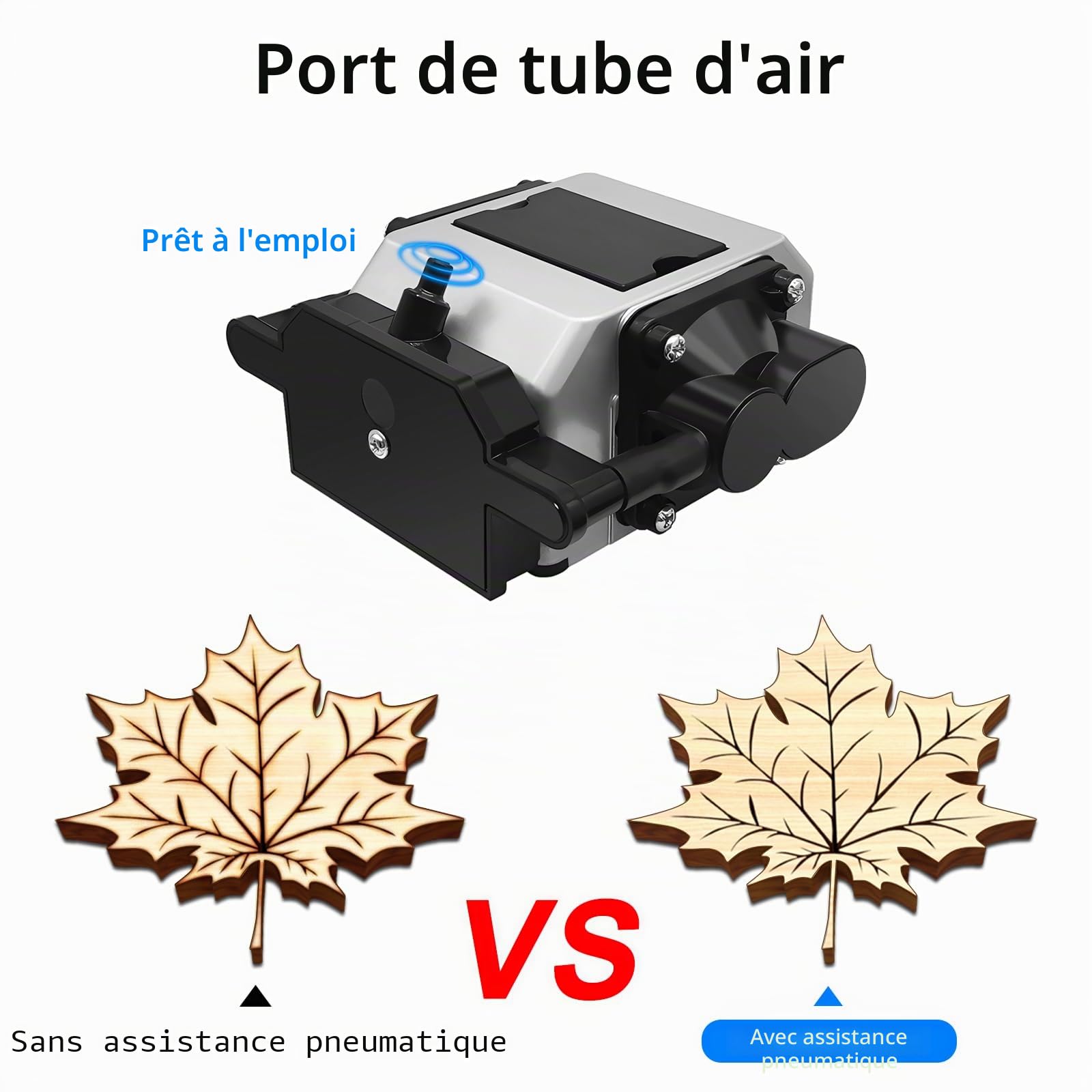LASER TREE Air Assist, pompe à air pour découpeur et graveur laser, débit d'air réglable 10-30 L/Min pour la découpe et la gravure laser, coupe nette des bords lisses, 220V