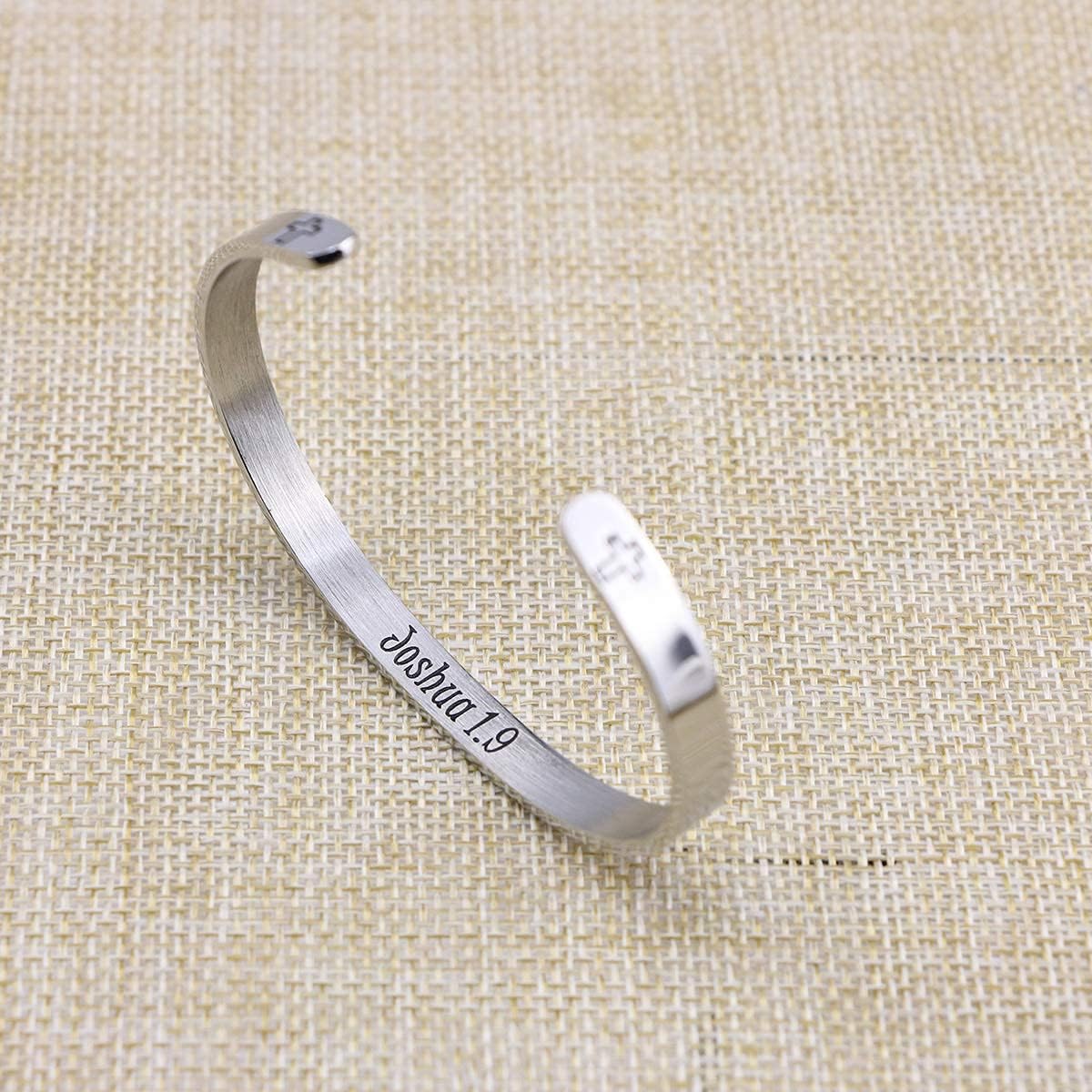 𝐂𝐡𝐫𝐢𝐬𝐭𝐢𝐚𝐧 𝐁𝐫𝐚𝐜𝐞𝐥𝐞𝐭𝐬 for 𝐖𝐨𝐦𝐞𝐧 Inspirational Gifts Bible Verse Religious Faith Jewelry Cuff Bracelet Mothers Day Christmas Birthday Jewelry for Her Mother Daughter - Image 4