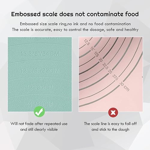 Miniatura 4 de Alfombrilla de silicona extra grande para cocina, 23.6 x 15.7 pulgadas, alfombrilla gruesa resistente al calor, alfombrilla de silicona