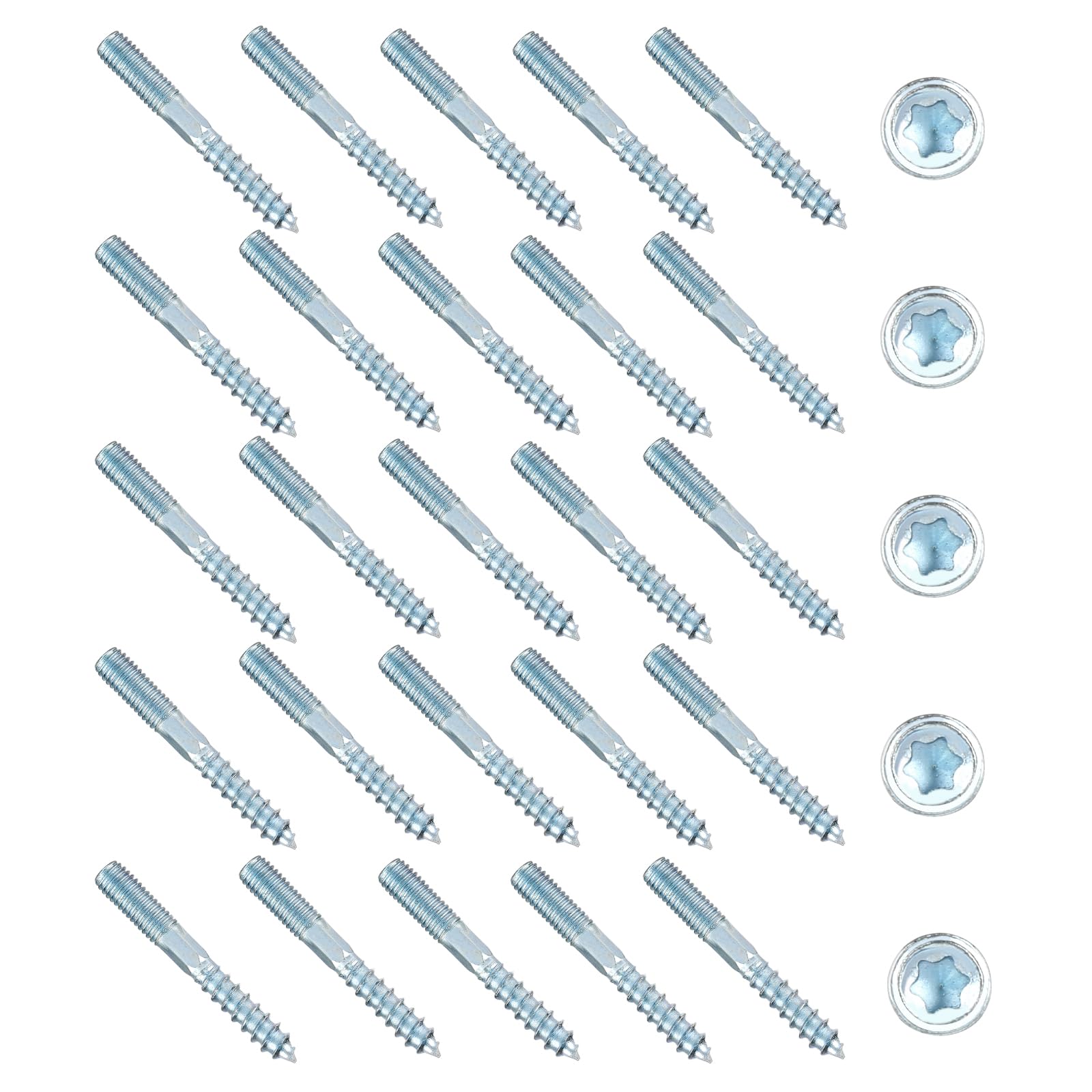 Pack of 25 hanger bolts M8, M8 x 60 mm Torx hanger bolts