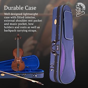 Stentor 1400E2-1/2 4-String Violin, 1/2