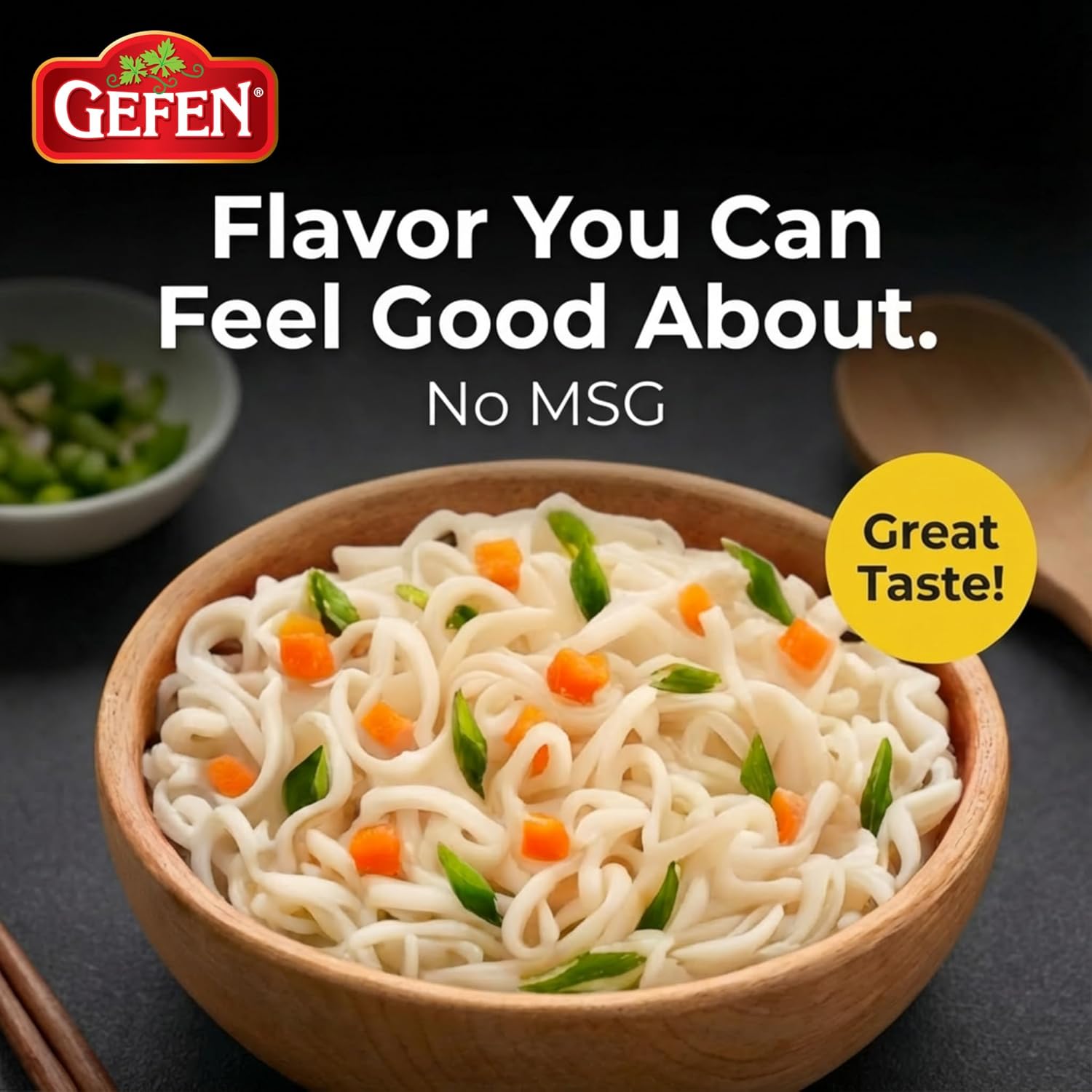 Gefen Gluten Free Instant Rice Noodle Soup Cup 2.3oz (12 Pack) | No MSG, Imitation Chicken Soup Flavor, Made with Rice Noodles, Dairy Free, Meat Free, Kosher, Just Add Hot Water & Serve