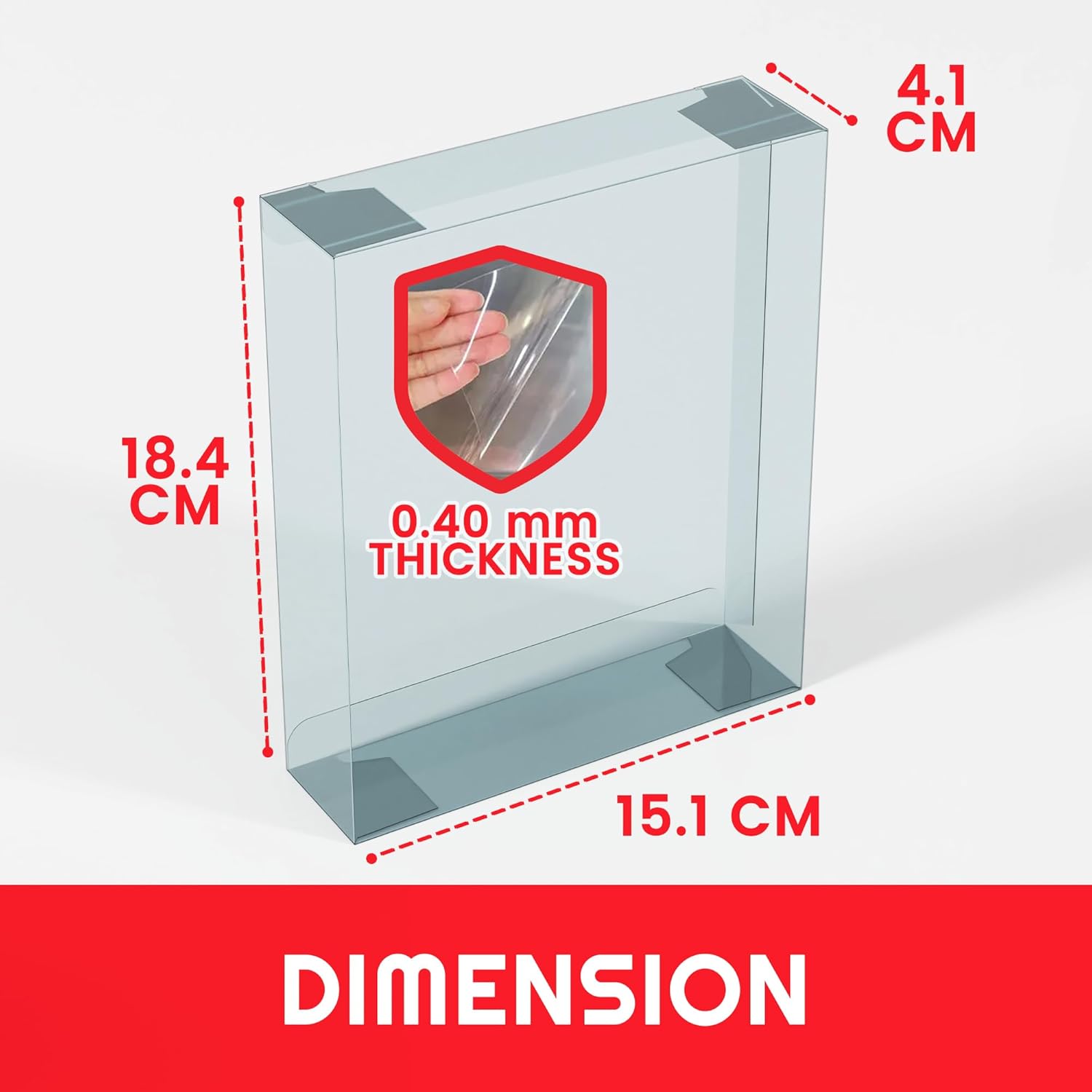 EVORETRO SH Figure Son Goku Super Hero PET Protector Case Pack of 10-0.40 mm Archival Grade, Crystal Clear Display, Impact Resistant, Durable, Custom Fit Goku Figure, Perfect Collector’s Gift