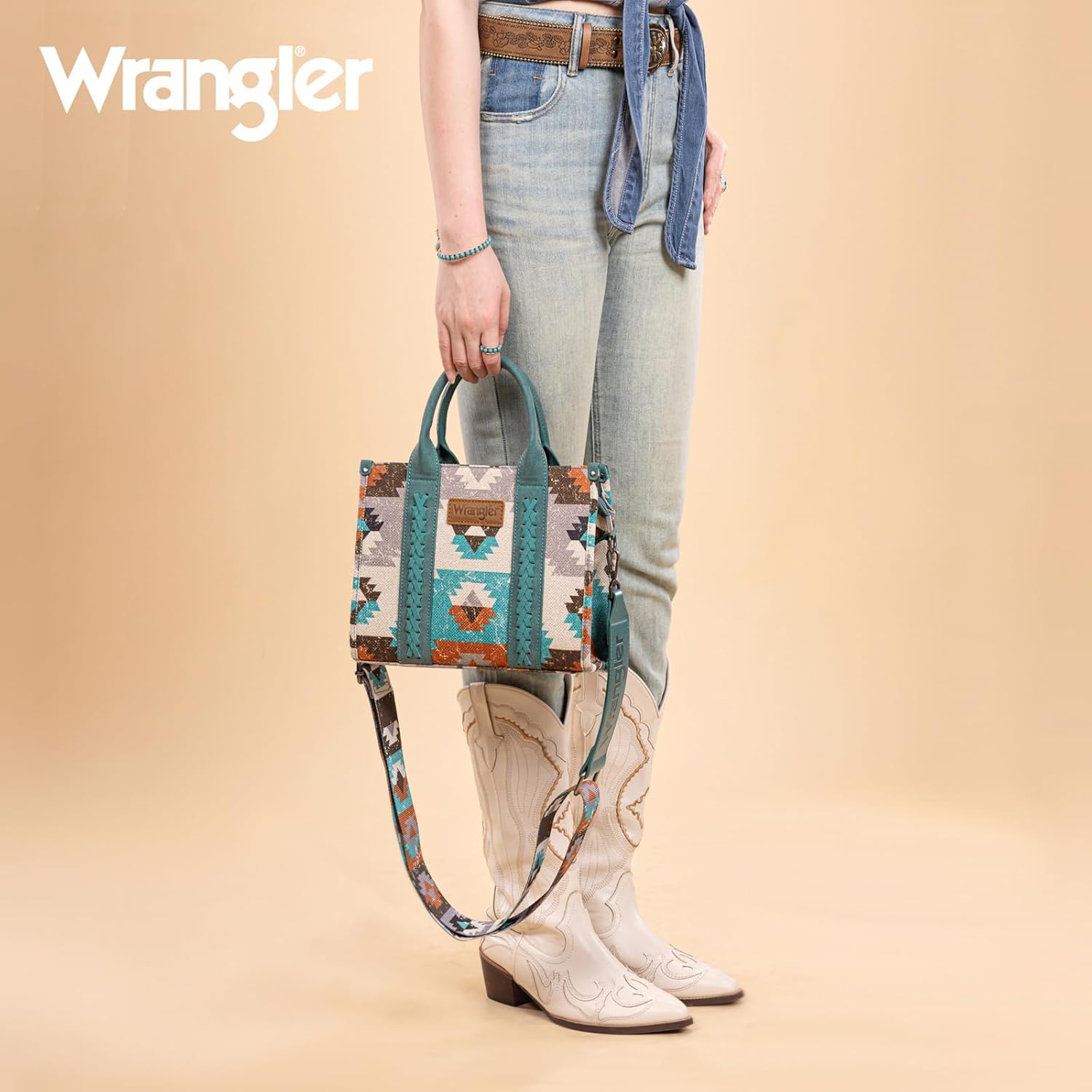 Montana West Wrangler Purse Western Aztec Tote Bag for Women with Guitar Strap | Western, Boho, Aztec, Western, Boho, Aztec