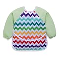 LuvLap Baby Long Sleeve Bib, Toddler Children's Leak-Free Bib with Sleeves, Washable/Lightweight/Wipeable (6-24 Months)