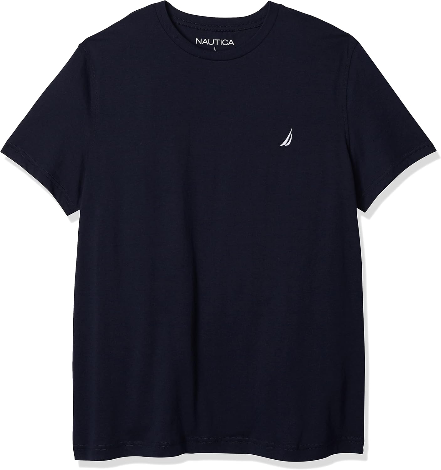 Nautica Men's Short Sleeve Solid Crew Neck T-Shirt Small Navy