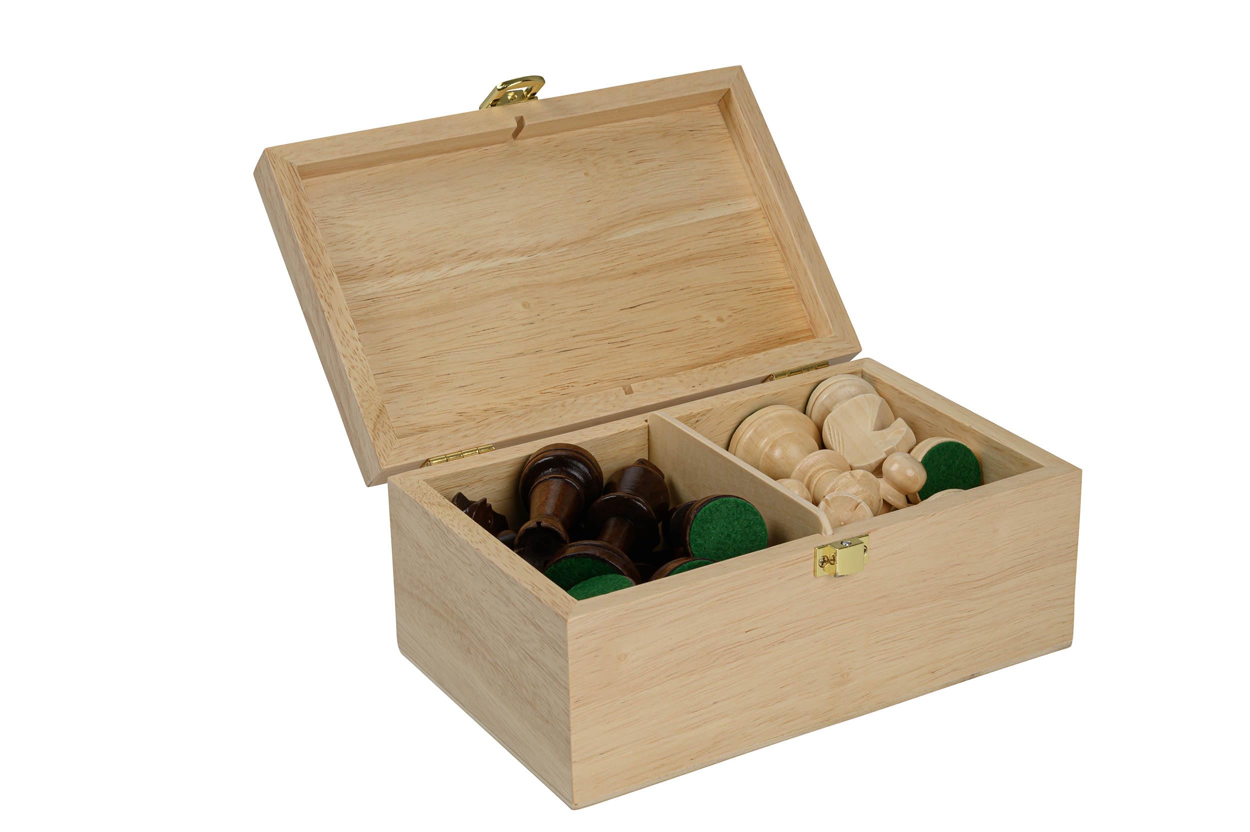 Philos 2092 Chess Pieces Richard King Height 90 mm in Wooden Box, Multicoloured, 90/35 mm - Image 2
