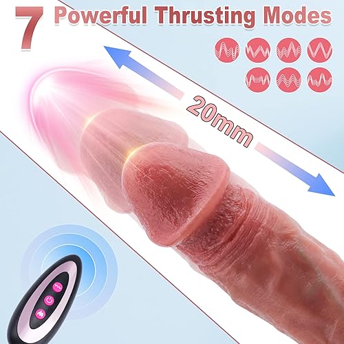 Miniatura 5 de Juguetes sexuales para adultos, consoladores realistas – Juguetes para adultos, vibrador de empuje con vibración y calefacción, juguetes sexuales,