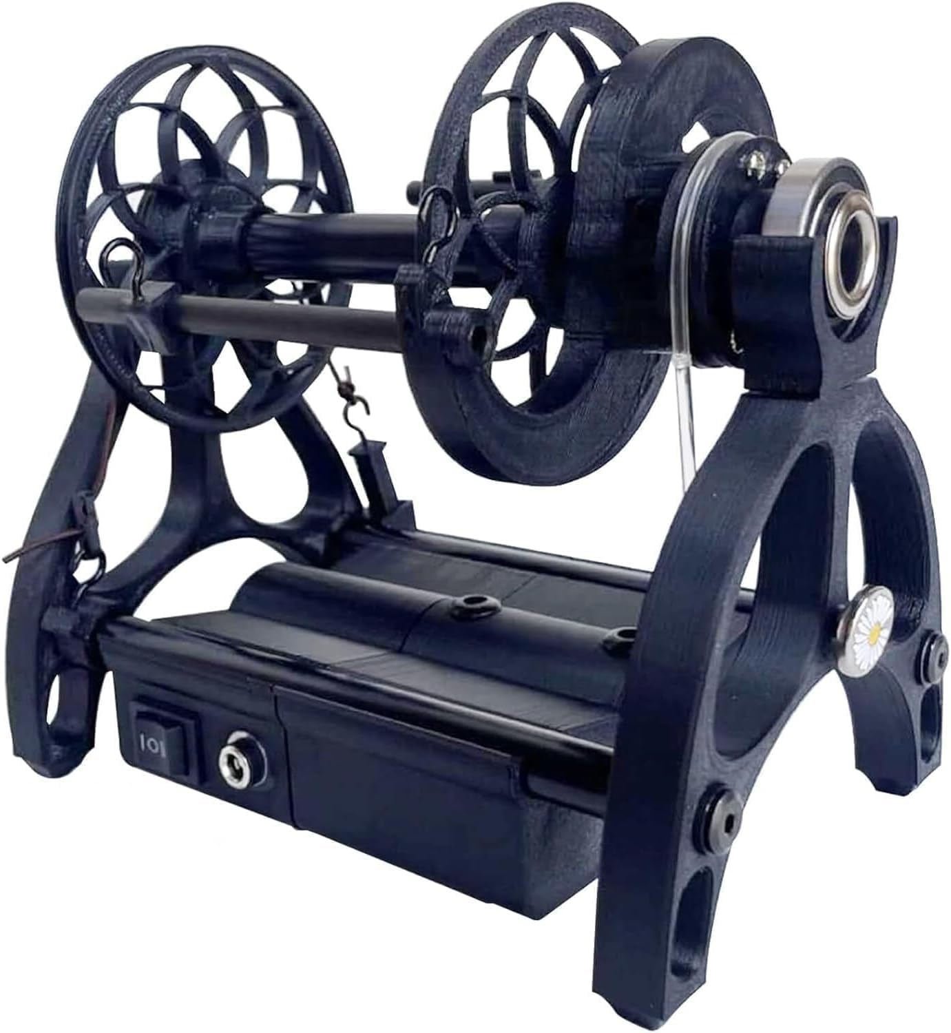 Electric Spinning Wheel, Electric Fiber Spinner, Can Forward and Reverse Switching,800rpm Maximum Speed,Can Be Connected to A Mobile Power Supply