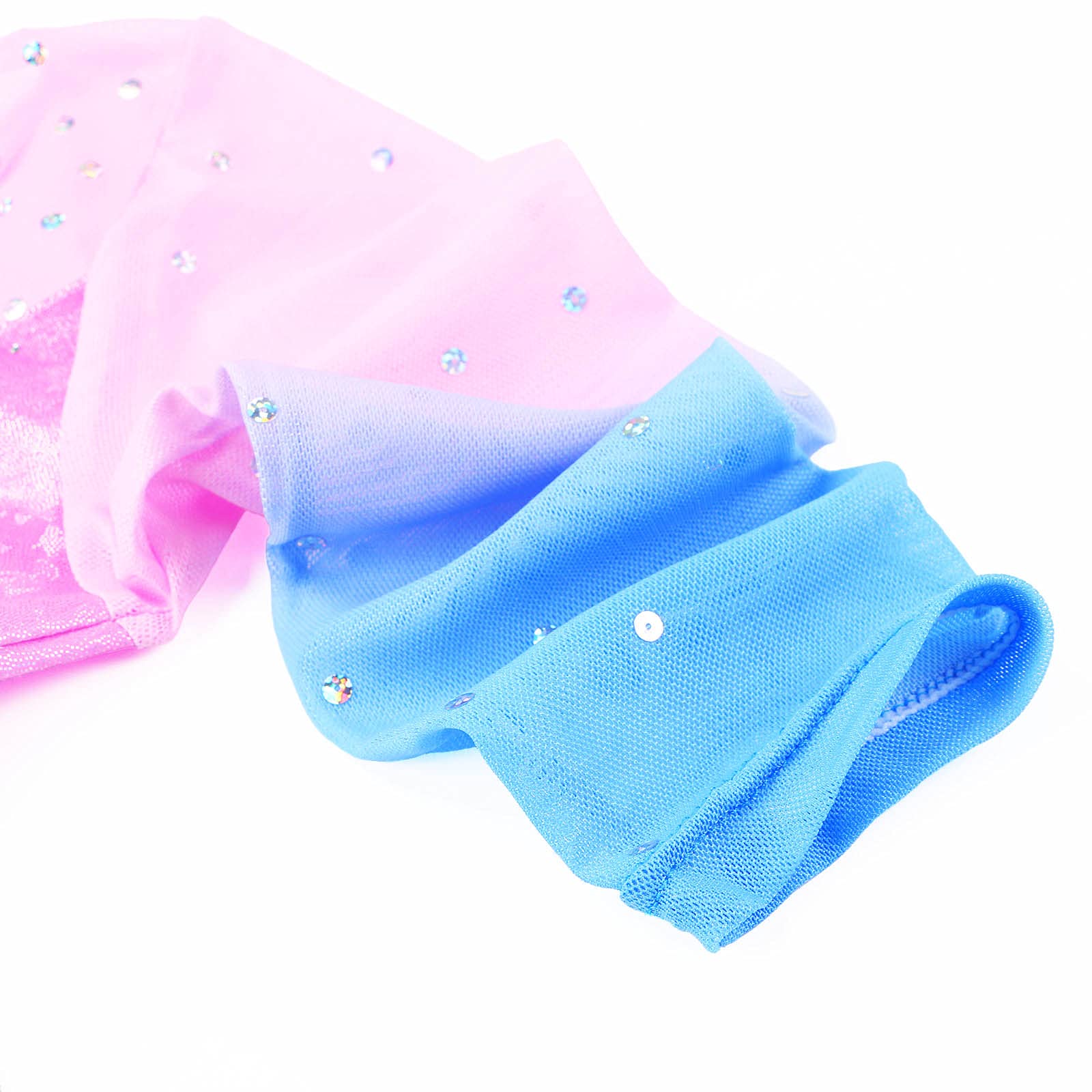Niña Maillots de Gimnasia Mangas Largas con Lentejuelas en Tul — view 43