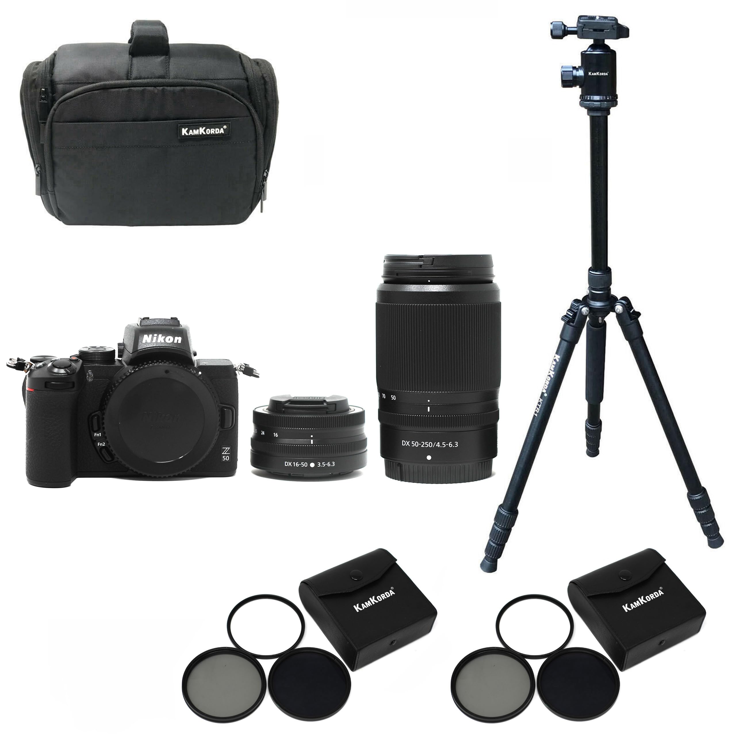 Kamkorda Light Beginner Landscape Photography Z50 Mirrorless Camera Kit + 2 Year Warranty