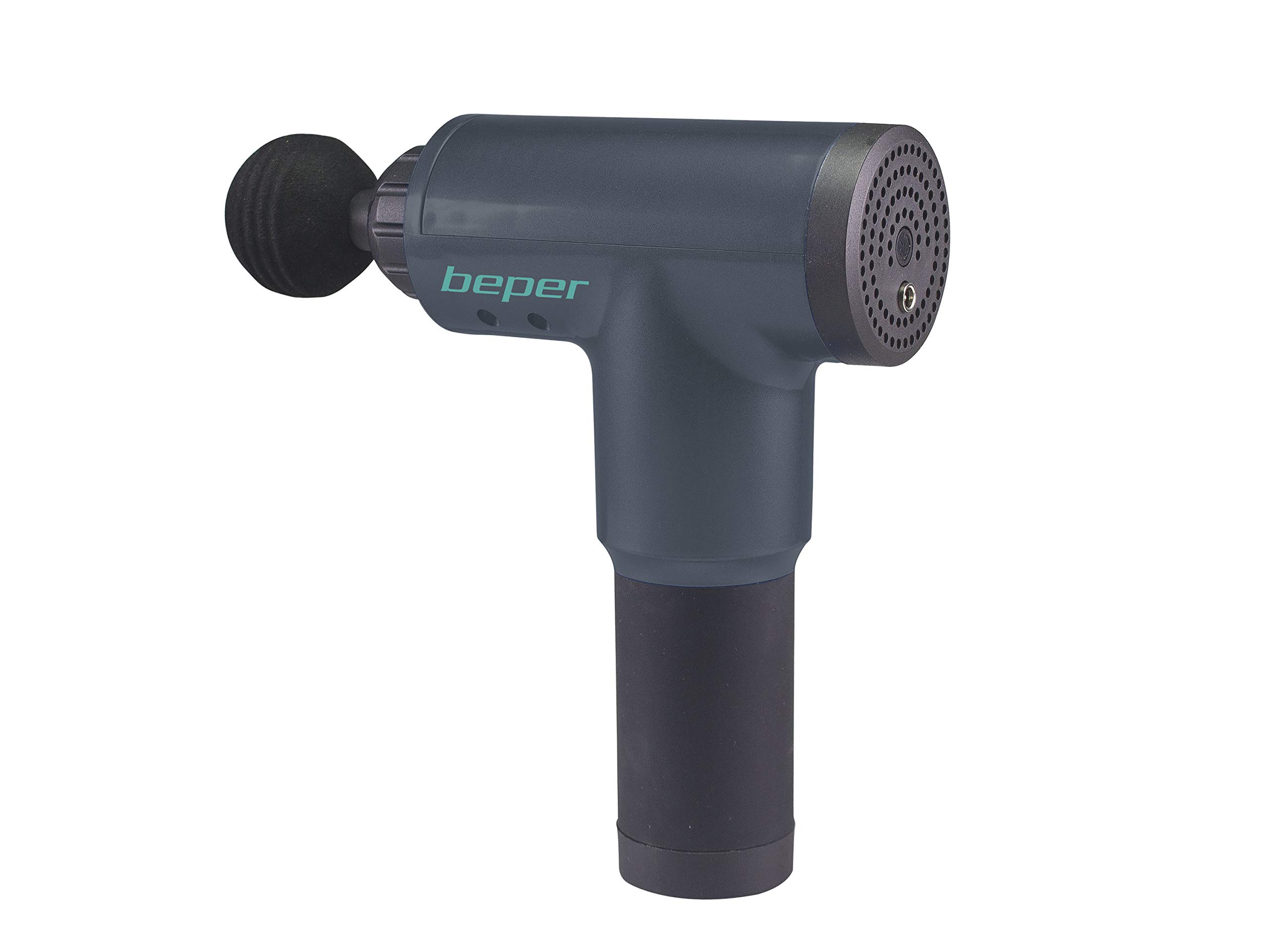 BEPER P302MAS001 Pistolet de massage, masseur à percussion rechargeable avec percussion profonde pour relaxation, récupération fatigue, massage à main électrique avec 6 vitesses
