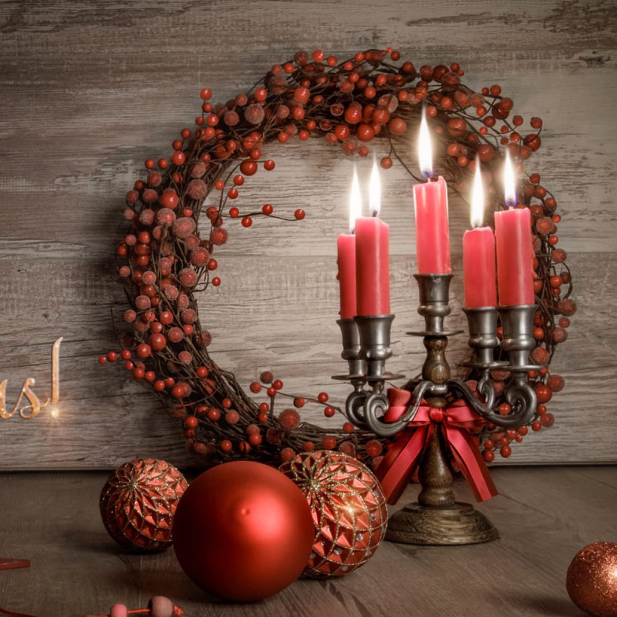 Zerodeko 3 Juegos Rota Adornos para Arboles De Navidad Día Festivo Luces De Hadas Personalizar Obsequios Personalizados Ratán Bricolaje De Vid Colgante Coffee 2 Piezas * 3