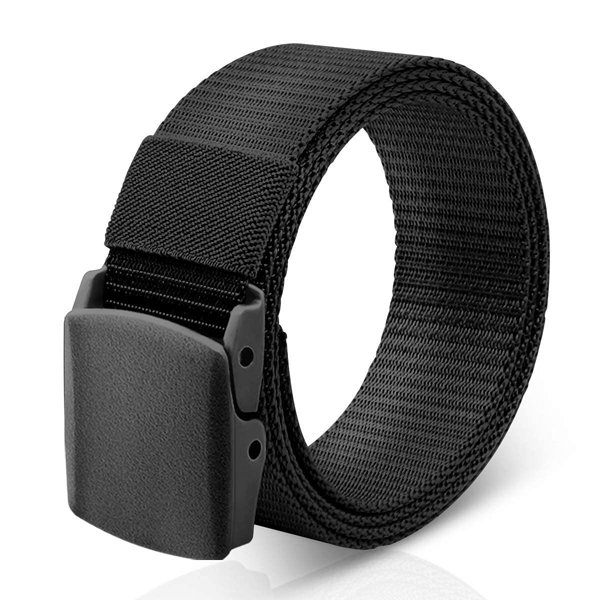 Nylon Canvas Breathable Military Tactical Men Waist Belt With Plastic Buckle | 131.5 X 3.5 X 0.75 CM | Multi Color