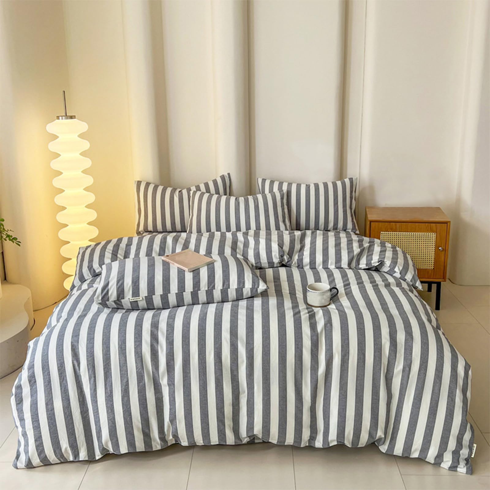 Housse de couette 150x200 100% coton douceur supérieure et zips pratiques