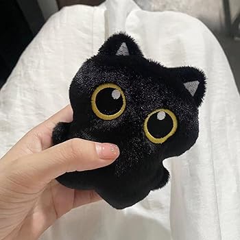 Amazon.co.jp: 黒猫ぬいぐるみキーホルダー,猫ぬいぐるみ