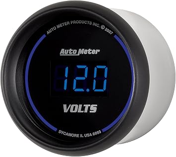 Auto Meter 6993 Cobalt Digital Voltmeter Gauge 2.3125 in.