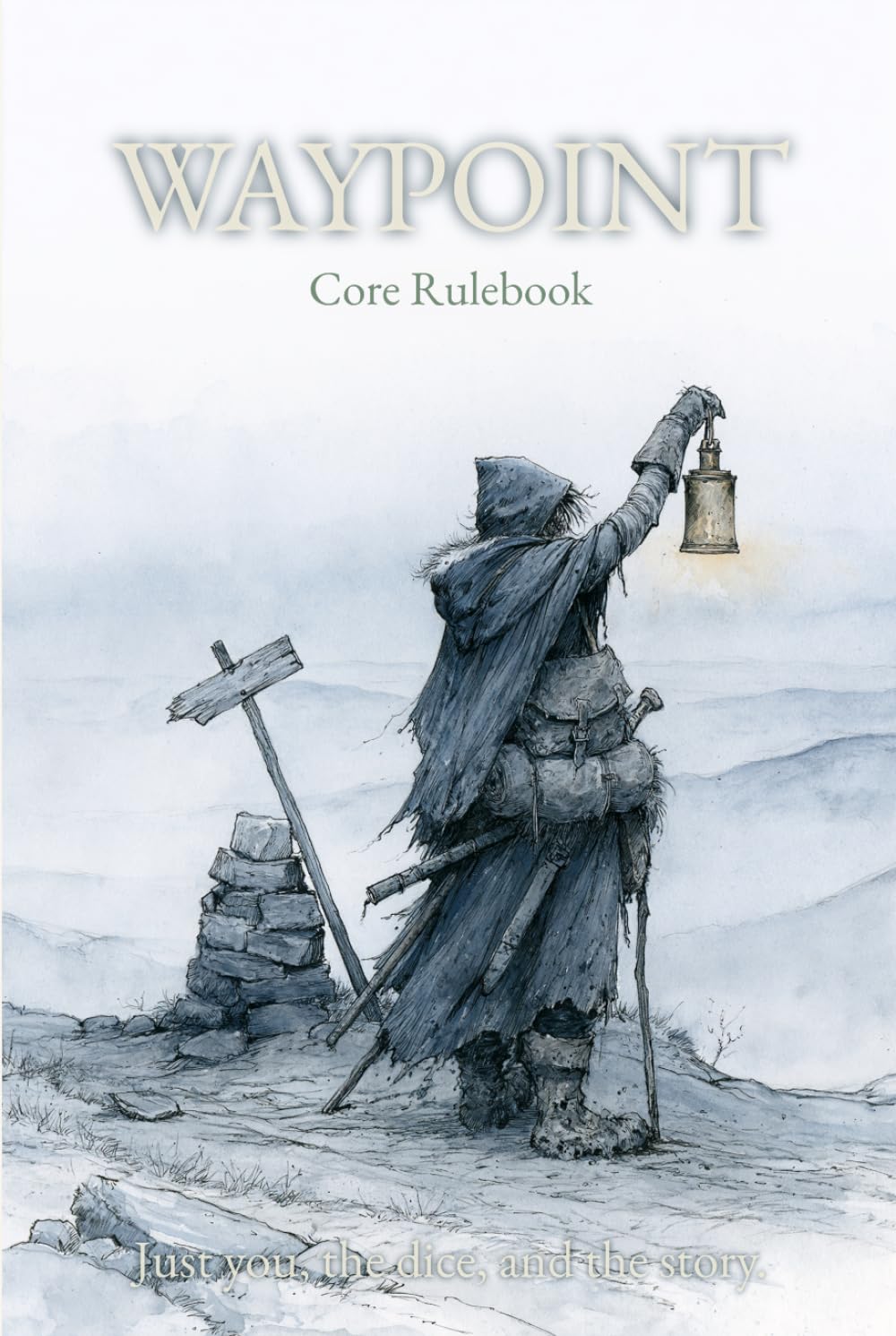 WAYPONT Core Rulebook: Solo RPG Rulebook for the WAYPOINT RPG Game System (WAYPOINT Solo RPG)