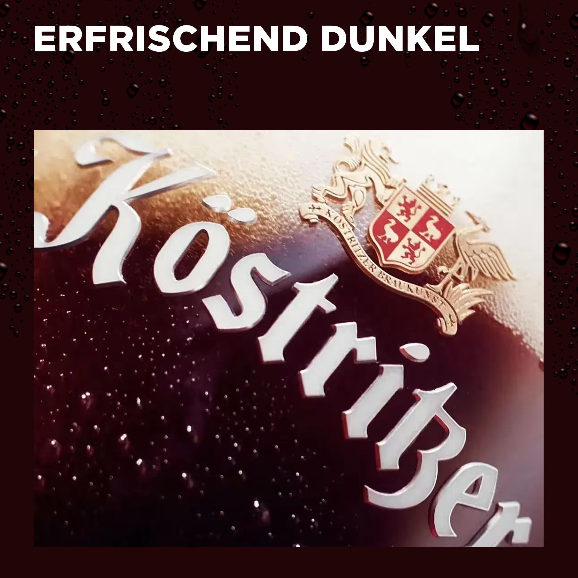 Köstritzer® Schwarzbier - Dosenbier (24x 0,5l) - Feinmalziger Geschmack - Intensive Röstung der Braugerste - Traditionelles Schwarzbier aus Thüringen