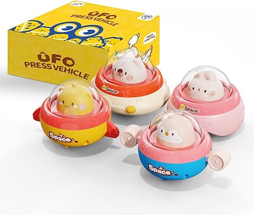 Miniatura 22 de 4 juguetes de animales para niños pequeños de 1 a 3 años, juguetes de auto para bebés de 0 a 2 años, juguetes para bebés de 6 a 12 a 18 meses, nave