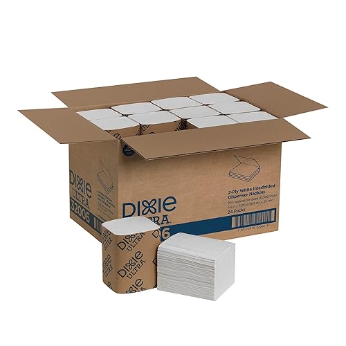 Georgia-Pacific Dixie Ultra Interfold 2-Ply Napkin Dispenser Refill, White, 32006,