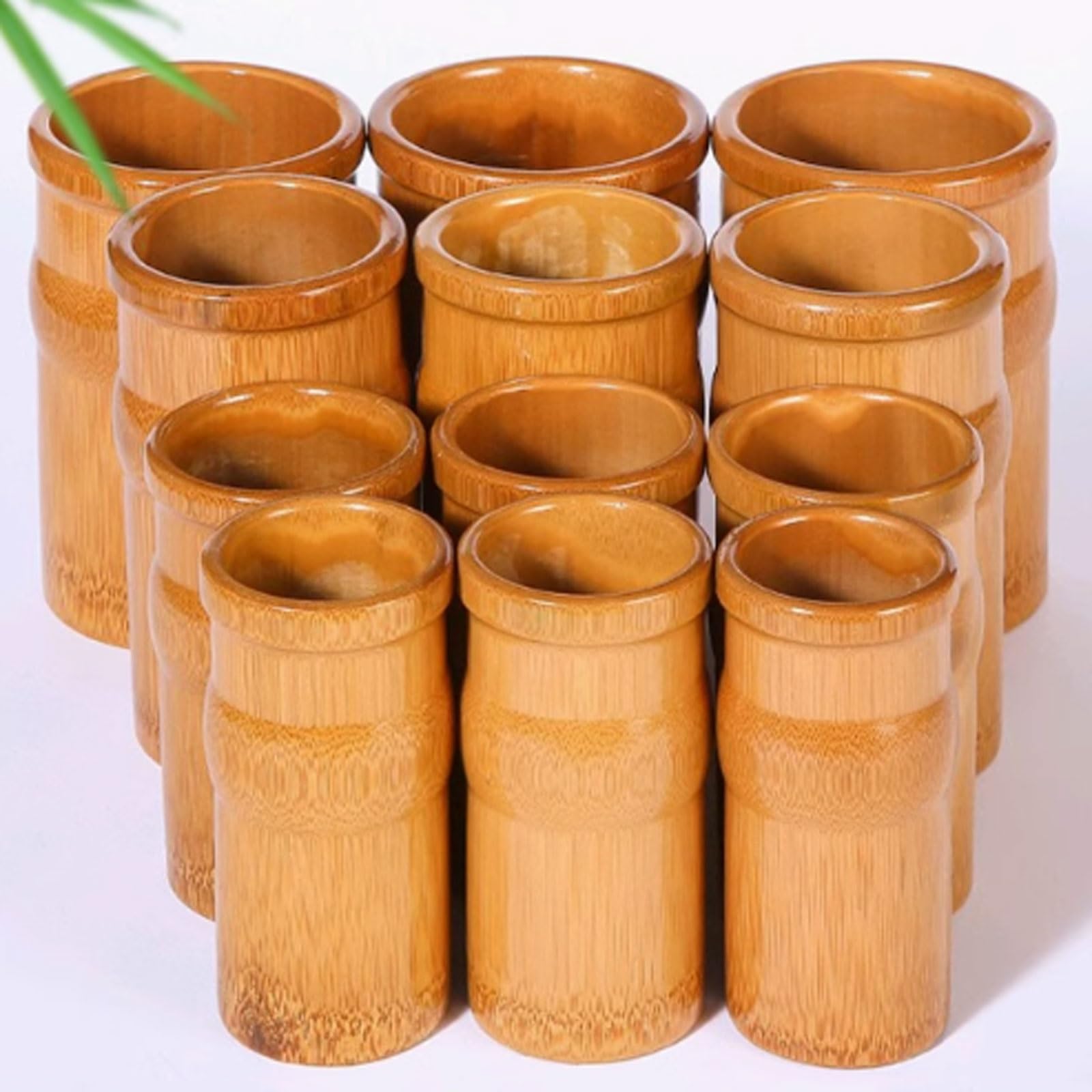 Set di coppette in bambù, kit di disintossicazione e rilassamento, kit for terapia con coppettazione a fuoco e vuoto, barattoli di bambù carbonizzato for uso domestico