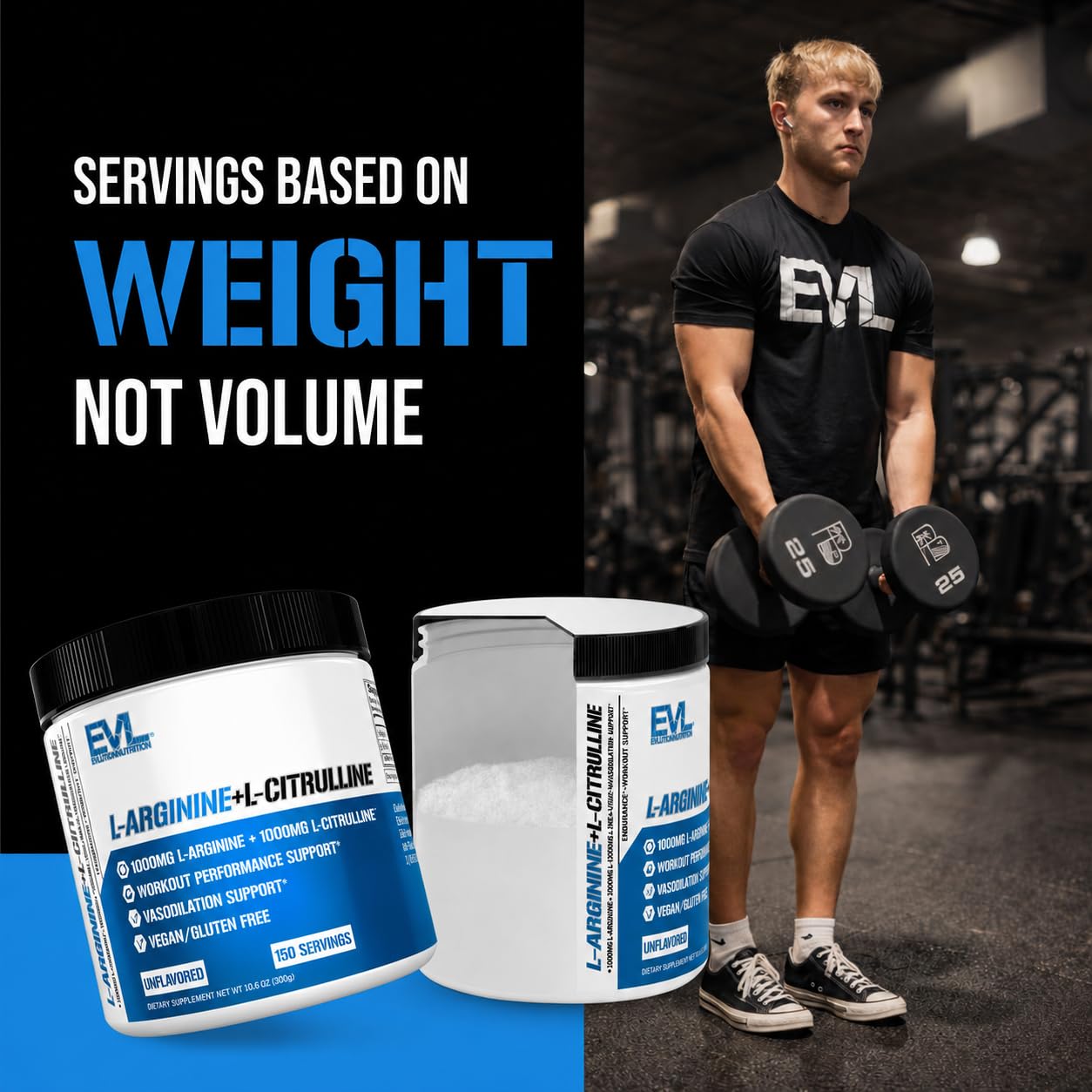 Evlution EVL L-Arginine & L-Citrulline Nitric Oxide Powder - 150 Servings — Amazon image 6
