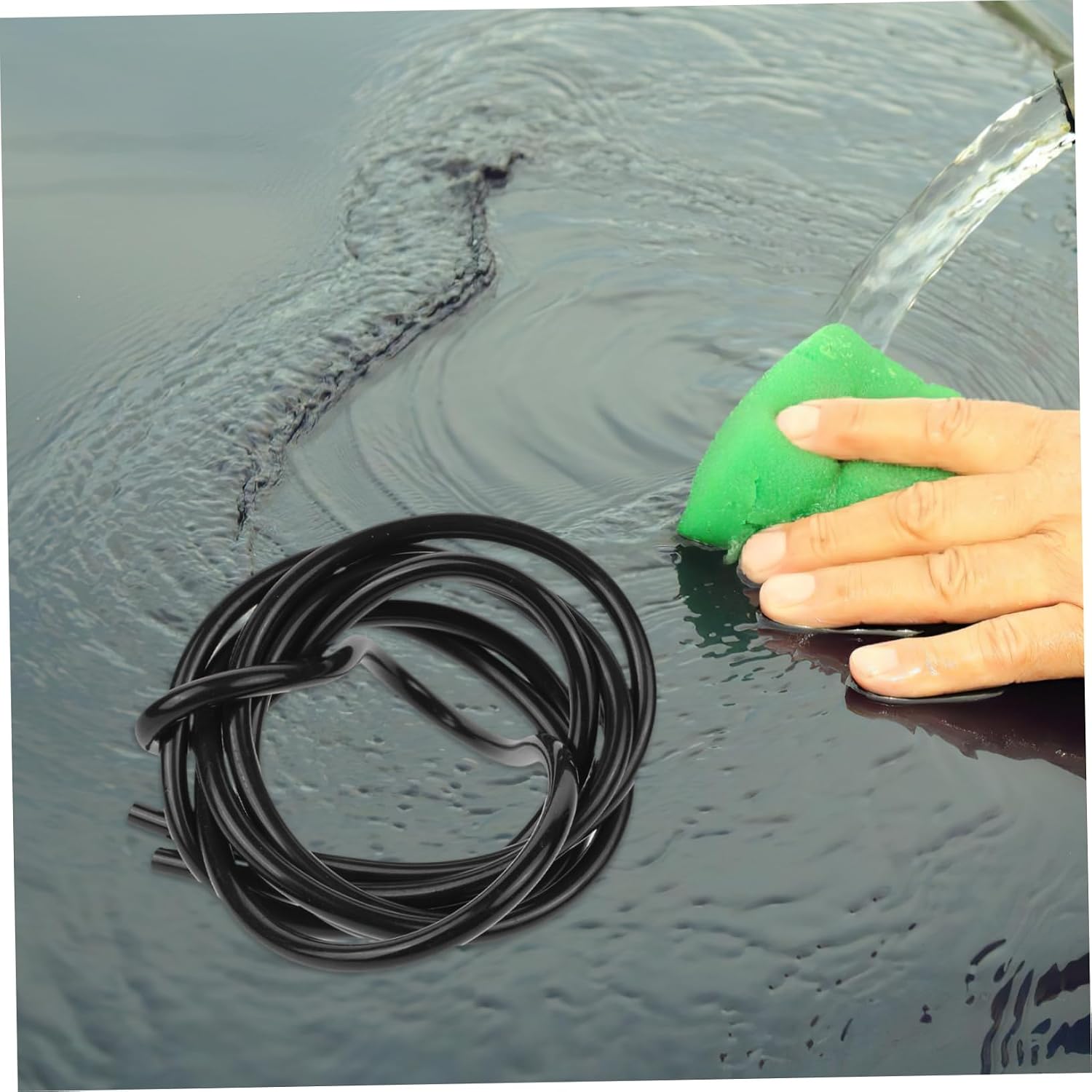 Windshield Washer Hose Kit Flexible Windscreen Cleaning Hose Connectors Compatible Car Models Easy to Install Lightweight Portable Automotive Accessory