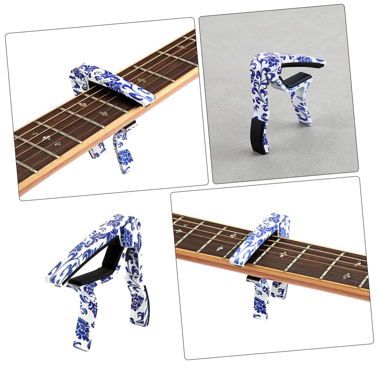 Yardwe 4 Piezas cejilla de guitarra accesorio de guitarra s electricas capo acústica bajo cejilla electrica accesorios de Metal
