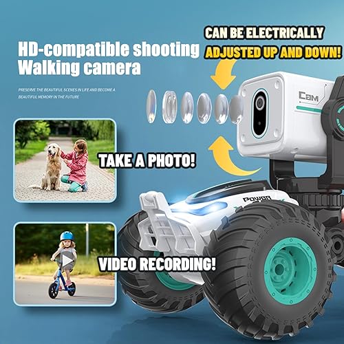 Miniatura 4 de Auto RC con cámara 720P, camión todoterreno con control remoto, vehículo de video en tiempo real para niños, juego interactivo, regalo de cumpleaños