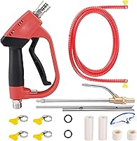 QualityGearOutdoorFun 5000 PSI Pressure Washer Sand Blaster Kit - Wet Abrasive Blasting Gun with 4 Ceramic Nozzles & Quick Connect for Rust Paint Removal