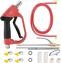 Pressure Washer Sand Blaster Kit with Gun, 5000 PSI Wet Abrasive Blasting Gun with